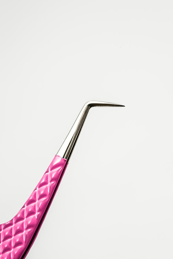 Petal Pink- 90 Degree Tweezers